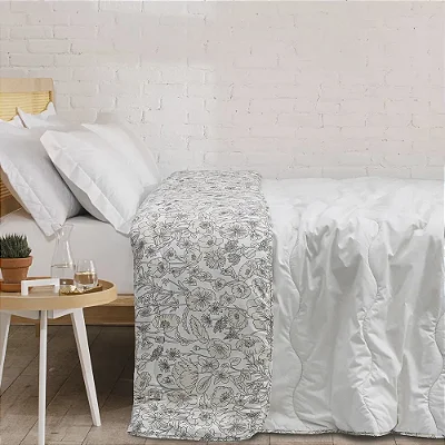 Edredom Coteminas Artex TMix Casal Bege Grinalda